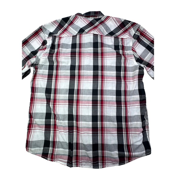 BKE Mens Plaid Athletic Fit Long Sleeve Snap Button Shirt 3XL - Picture 9 of 9